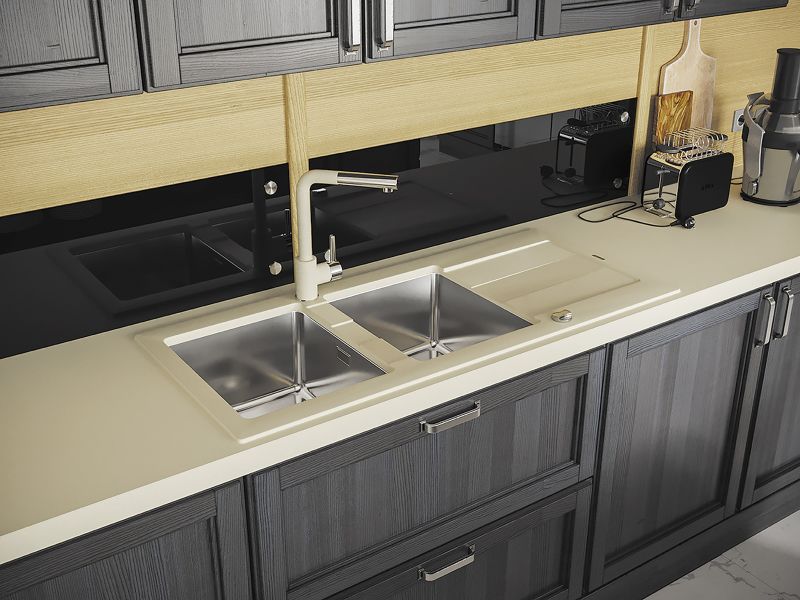 Кухонная мойка Florentina Комби 1160 грей